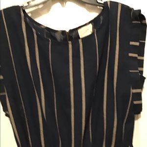 Universal Thread- Navy & Tan Jumpsuit